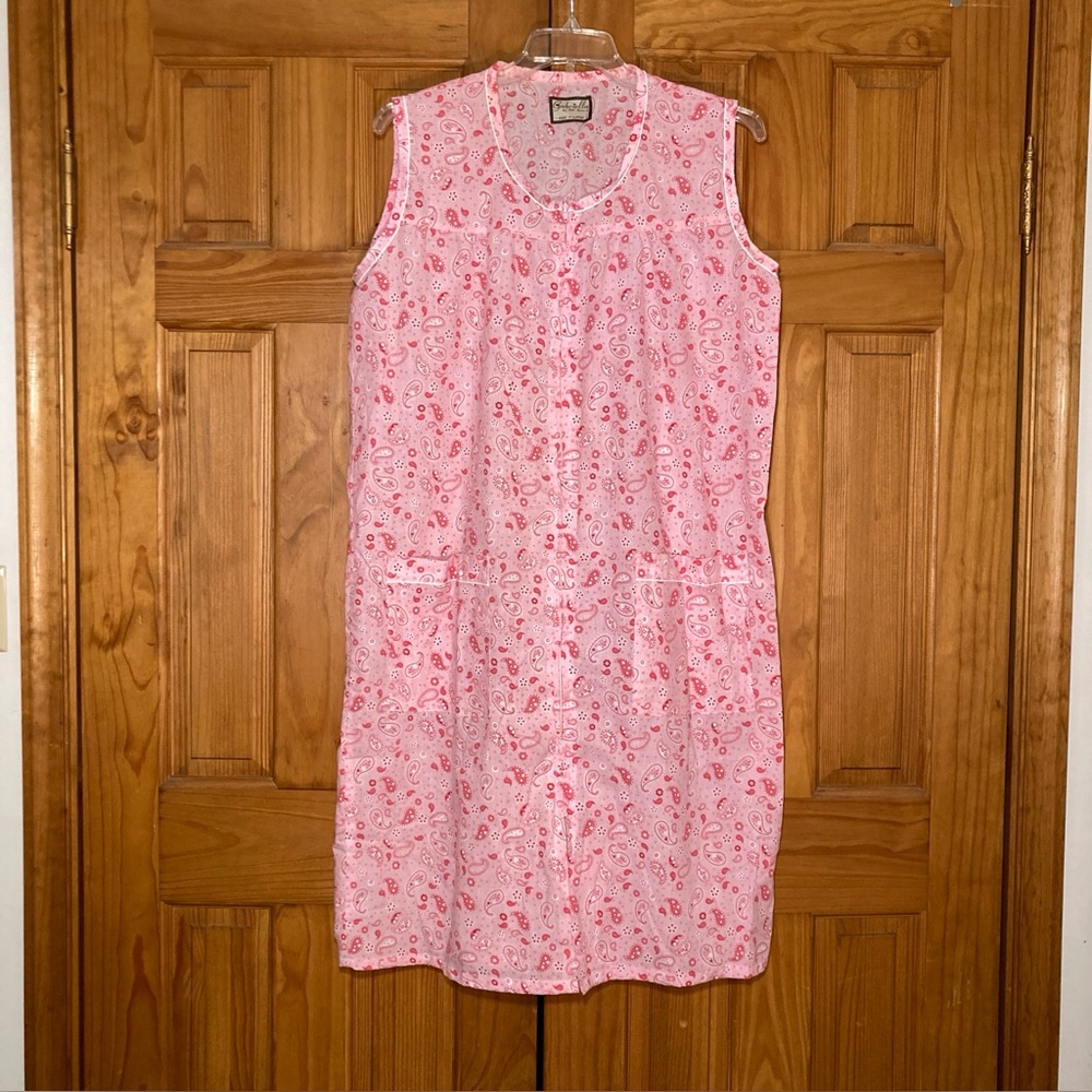 NWOT Vintage Gabriella Full Zipper Nightgown Housecoat Size XL